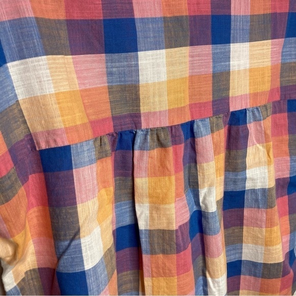 Madewell Hilltop shirt in rainbow check size small - Picture 12 of 12